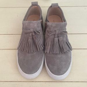 Kate Spade suede & fringed sneakers. 6.5M